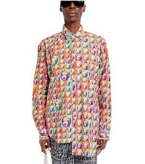 SHIP TO RR COMME DES GARCONS SHIRT Women's Marilyn Monroe Printed Shirt Size S